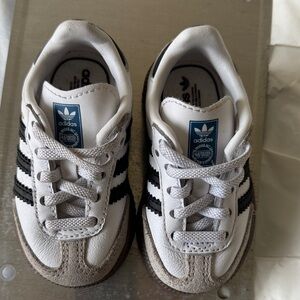Adidas toddler  White and Black Sneakers